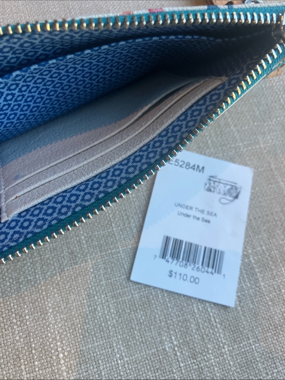 BRIGHTON Brighton "Under the Sea" 2019 Collection Organizer Wallet Wristlet NWT - Picture 4 of 9